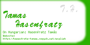 tamas hasenfratz business card